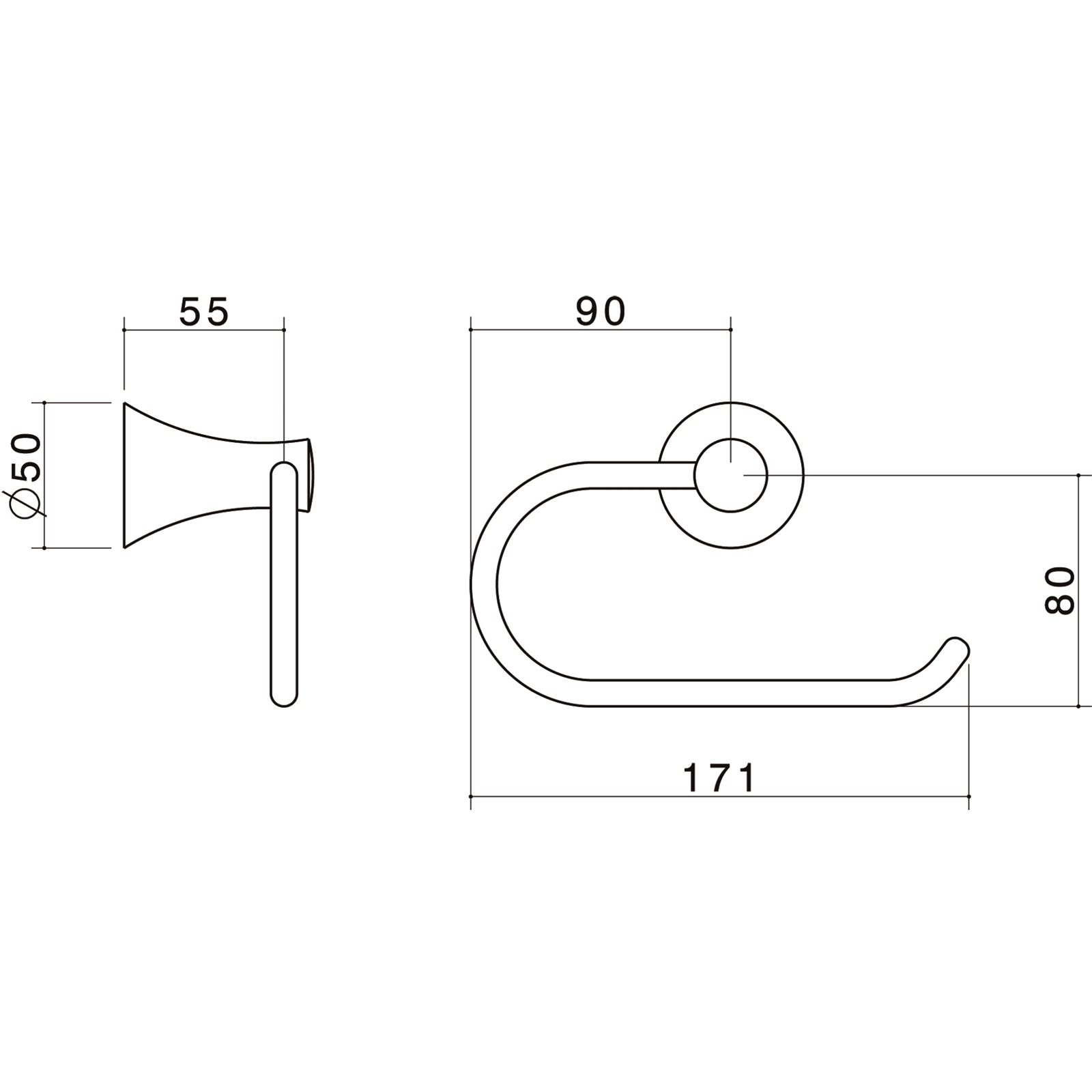 Caroma Elegance Toilet Roll Holder - Image 2 of 2