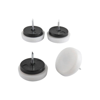 Surface Gard 29mm White Plastic Cushioned Glide - 4 Pack