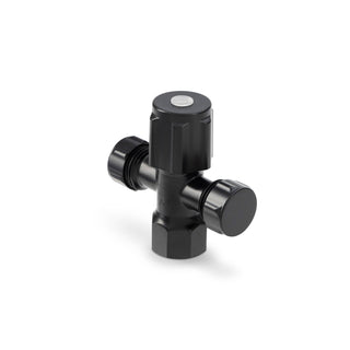 Brasshards 15 x 15mm Black Matt Lead Free 2 Way Cistern Tap