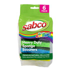 SABCO Clean with Colour H/D Sponge Scourer 6pk - Image 1 of 4