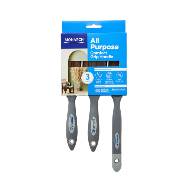 Monarch 3 Piece All Purpose Project Brush Pack