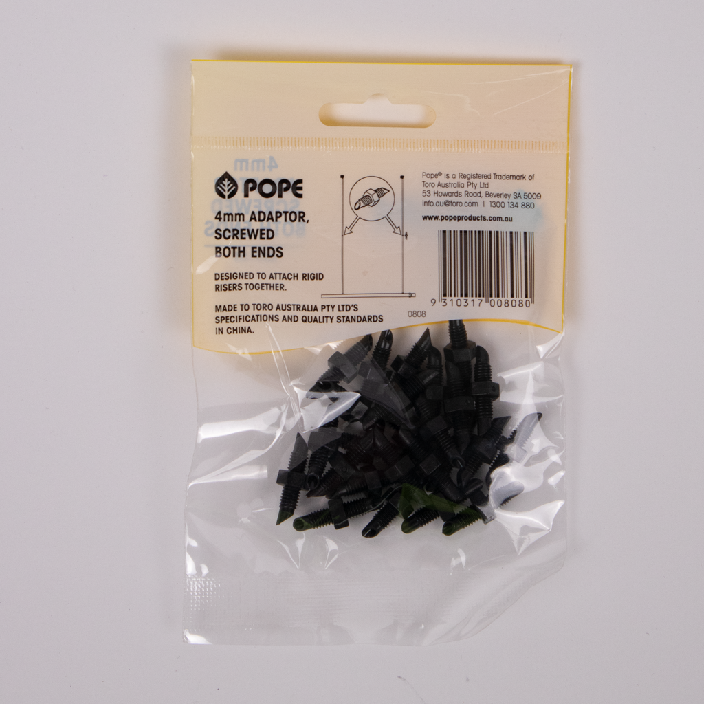 Pope 4mm Adaptor Screwed Both Ends - 25 Pack - Image 3 of 5