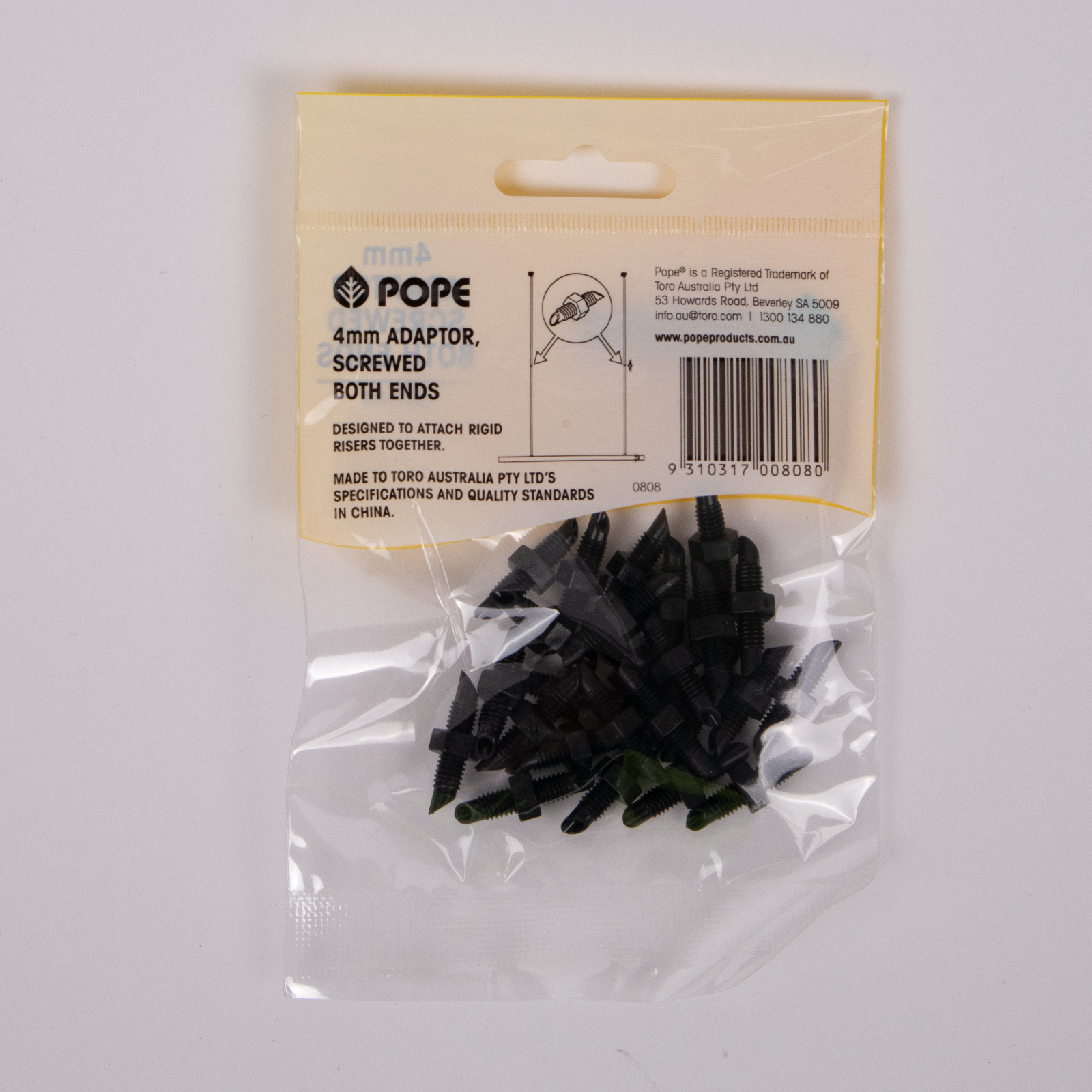 Pope 4mm Adaptor Screwed Both Ends - 25 Pack - Image 3 of 5