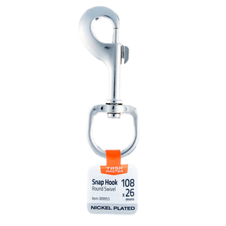Taskmaster 108 x 26mm Nickel Plated Snap Hook