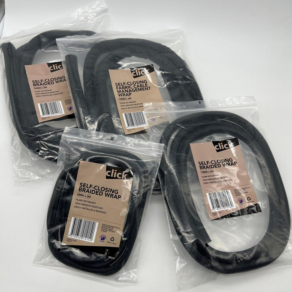 Click 6mm x 2m Braided Wrap Cable Management Sleeve - Image 4 of 4