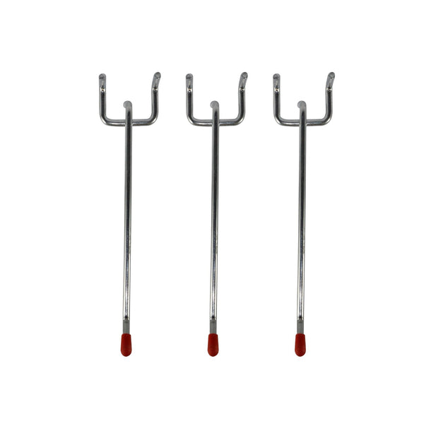 Everhang 100mm Pegboard Hooks - 3 Pack