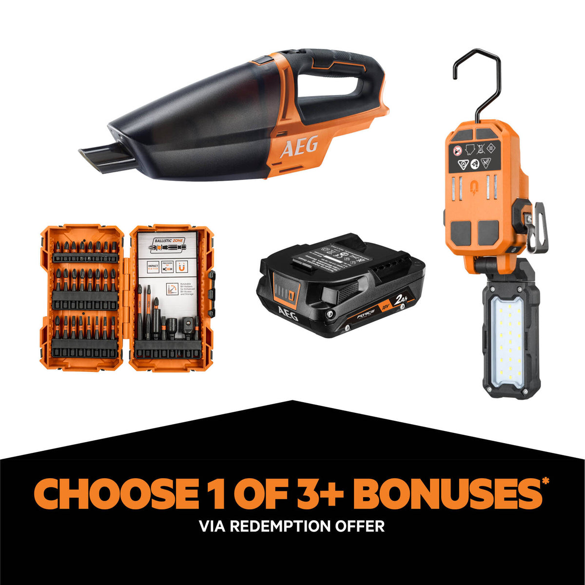 AEG Powertools 18V Brushless Sub Compact 2-Piece 4.0Ah Kit - Image 8 of 8