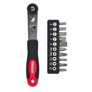 Trojan 11 Piece Ratchet Screwdriver Set