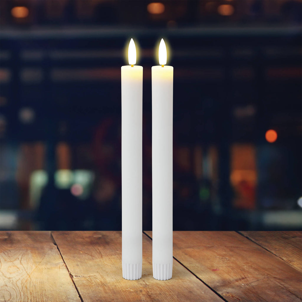 Lytworx 24cm Warm White LED Taper Candle - 2 Pack - Image 2 of 2