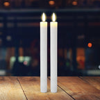 Lytworx 24cm Warm White LED Taper Candle - 2 Pack - Image 2 of 2