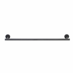 Barelli Toscana 90cm Matte Black Single Towel Bar - Image 1 of 2