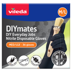 Vileda DIYmates Nitrile Disposable Gloves 36pk - Medium/Large - Image 1 of 4