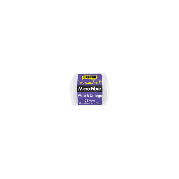 UNi-PRO 75mm 10mm Nap You Can Do It Microfibre Roller Cover - 75mm
