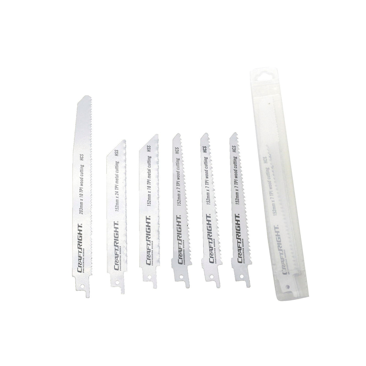 Craftright Assorted Reciprocating Saw Blades - 10 Pack - Image 1 of 4