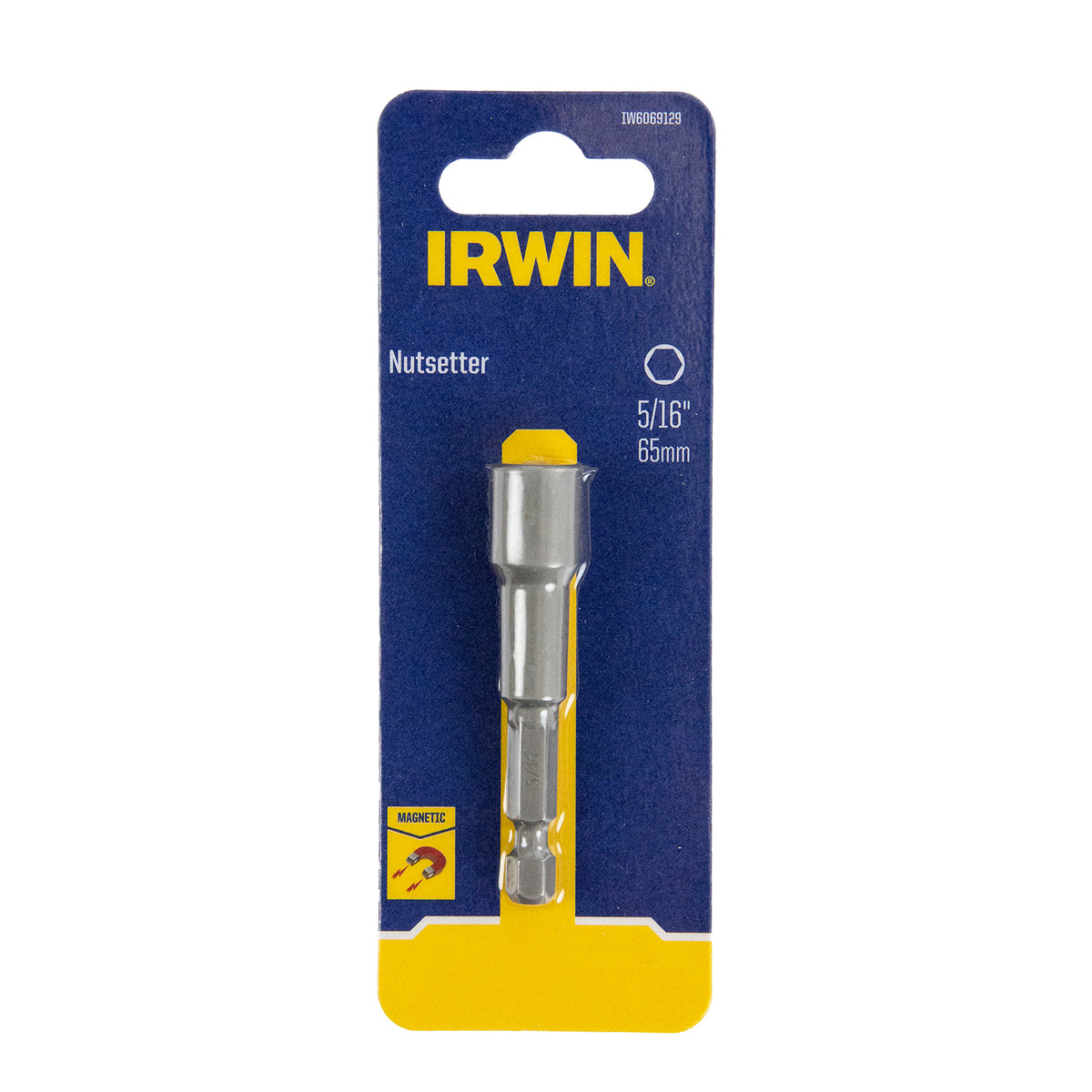 IRWIN 5/16 x 65mm Magnetic Nutsetter - 1 Pack - Image 1 of 1