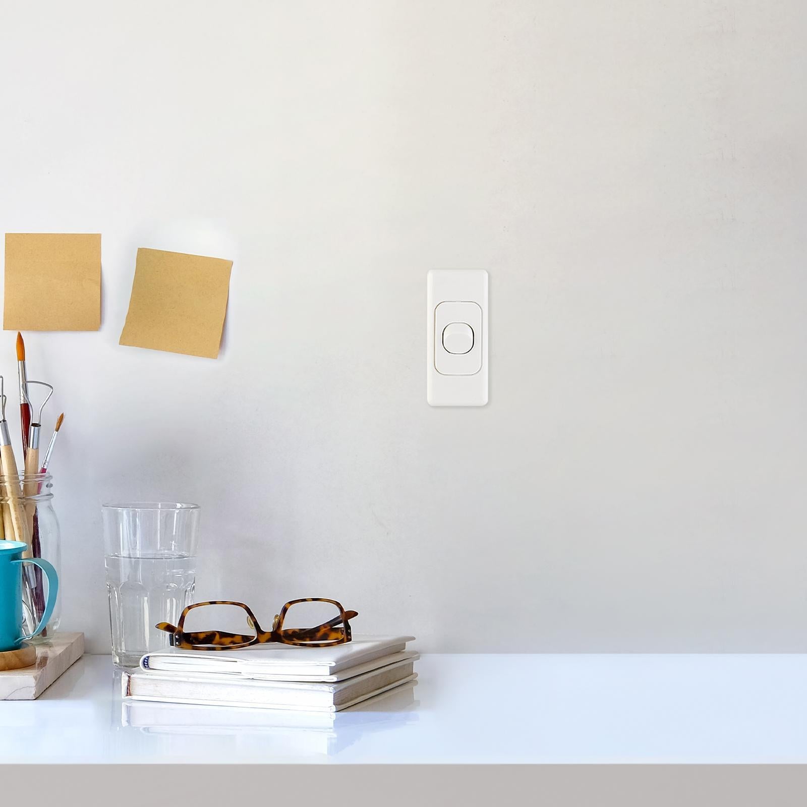 DETA Single Architrave Switch - White - Image 6 of 7