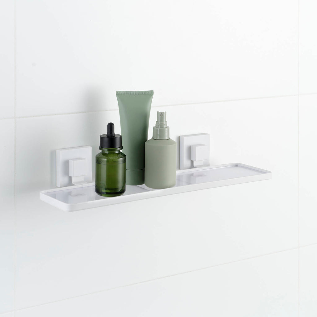 Fusion-Loc Matte White Style Suction Acrylic Shelf - Image 2 of 10