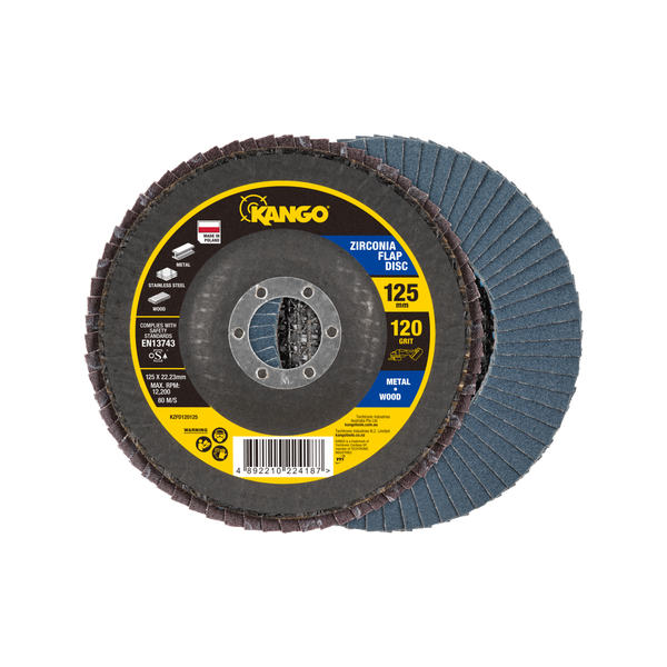 Kango 125mm 120G Zirconia Flap Disc