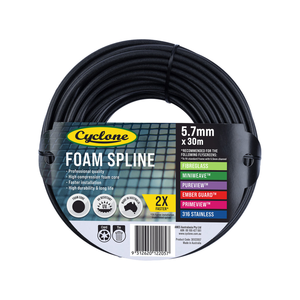 Cyclone 5.7mm x 13m Pro Foam Spline - 13m - Image 1 of 7