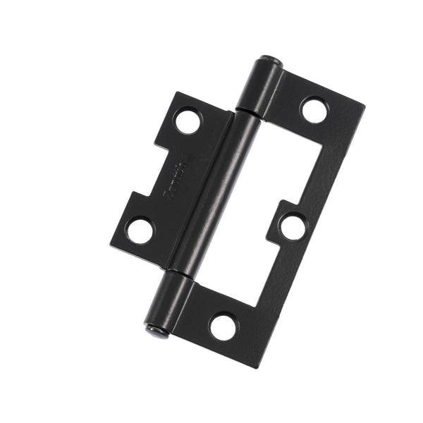 Lane 75mm Easy Fit Matte Black Hinge - Pack of 2