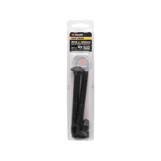 Zenith M12 x 120mm Black Cup Head Bolt - 2 Pack