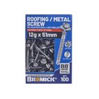 Bremick Hex Roofing Screw 12g x 51mm B8 BOX 100 - Image 2 of 10