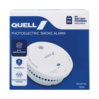 Quell 9V Q501 Photoelectric Smoke Alarm - Trade Box