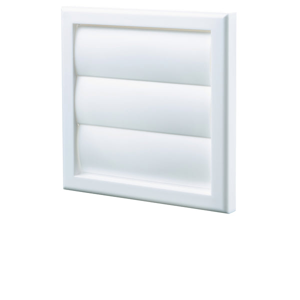 Blauberg 100mm White Square Gravity Grille - 100mm