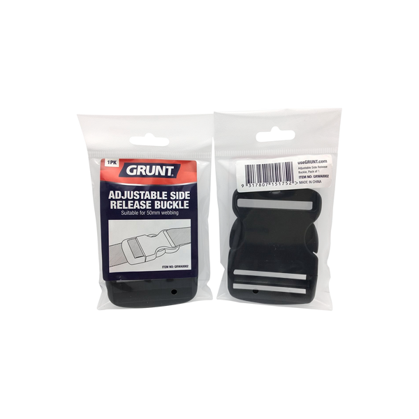 GRUNT 50mm Adjust Release Webbing Single Buckle