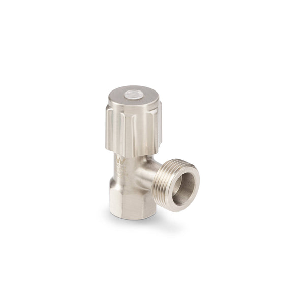 Brasshards Mini Washing Machine Tap 20mm Brushed Nickel Lead Free