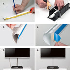 D-Line 50 x 25mm 1m TV Wall Drop Adhesive Cable Management Cover - White - Image 3 of 19