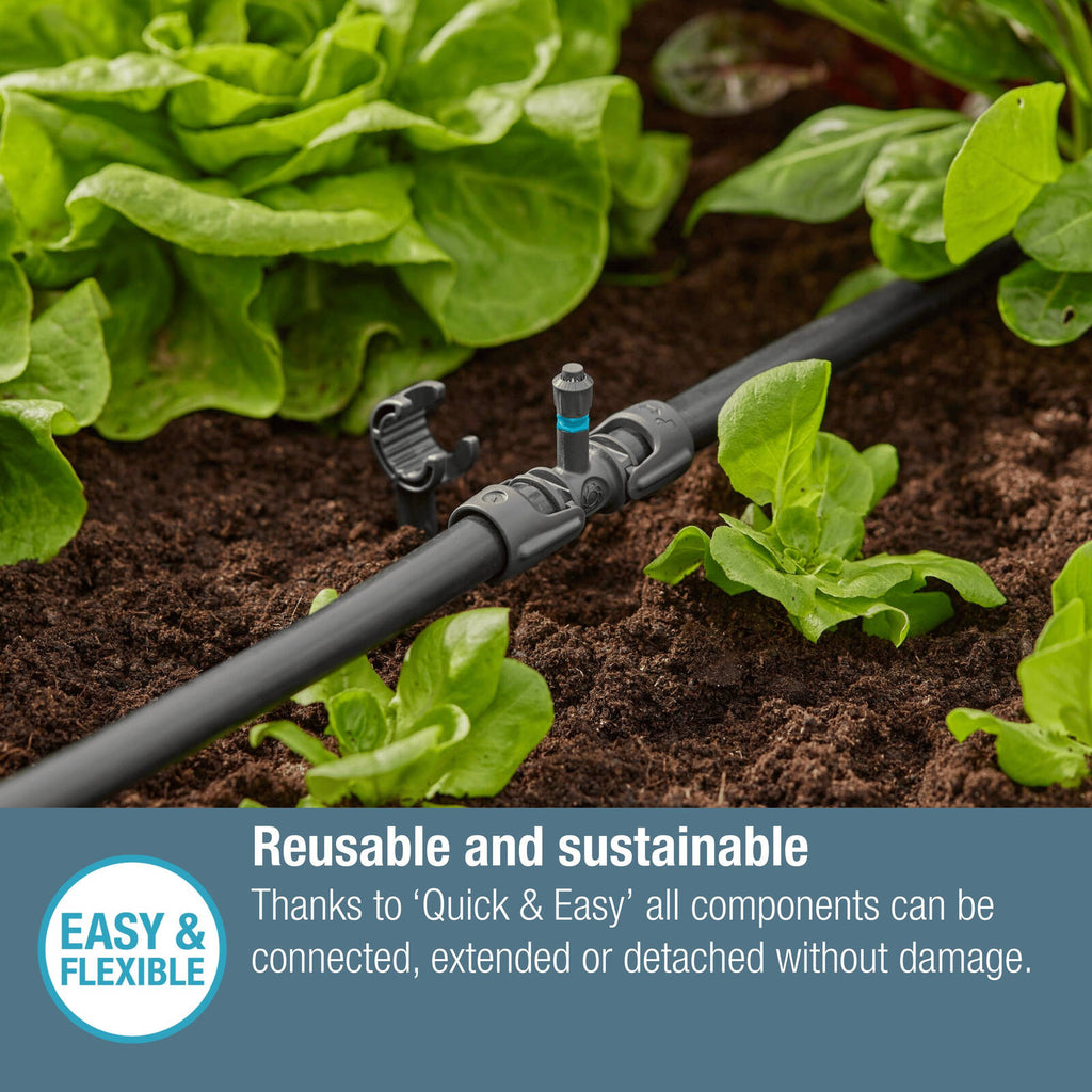 GARDENA 13mm Micro Irrigation T-Joint for Spray Nozzles - 5 Pack - Image 6 of 9