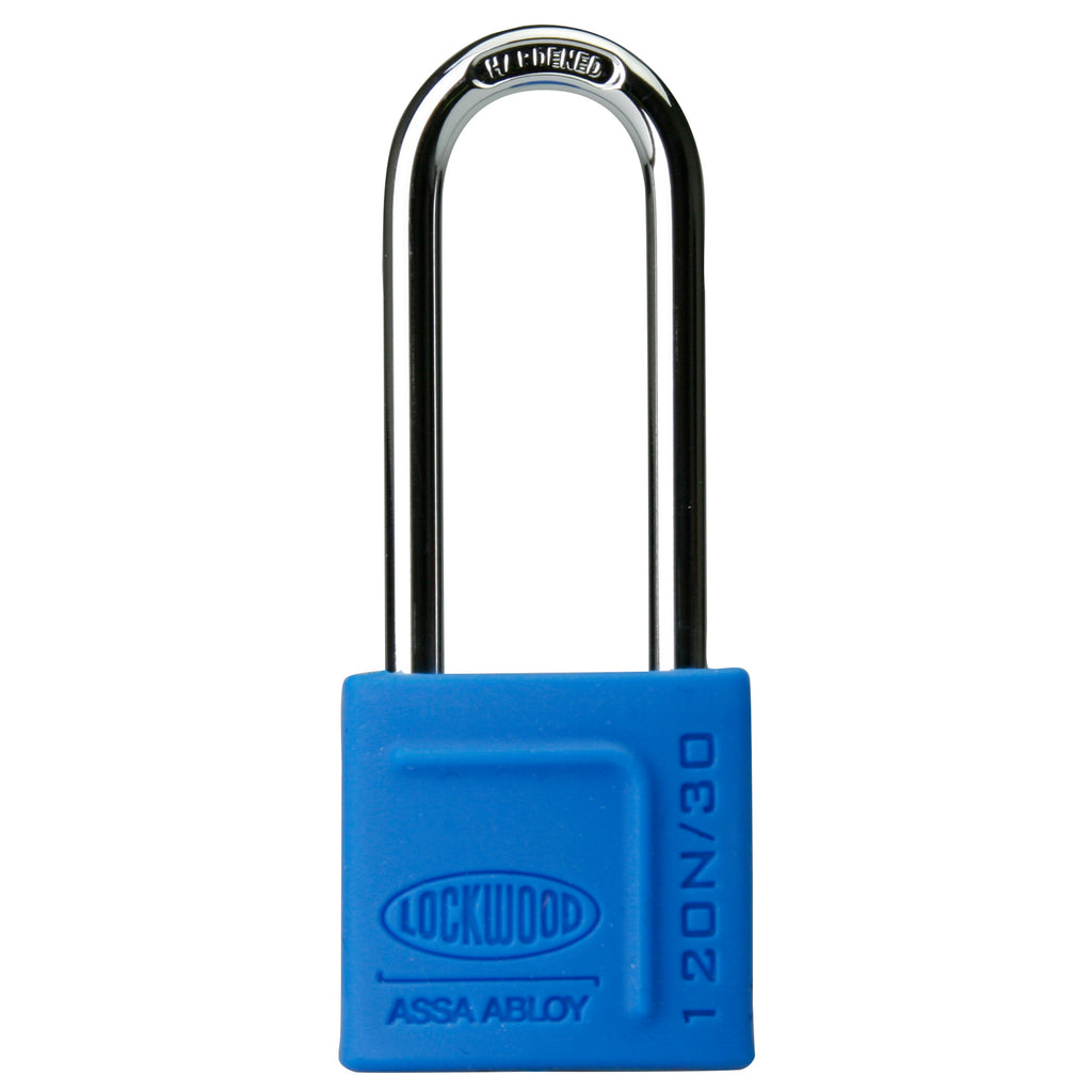 Lockwood 30mm Solid Brass Extended Shackle 120N Series Padlock With Silicone Cover - Image 3 of 4