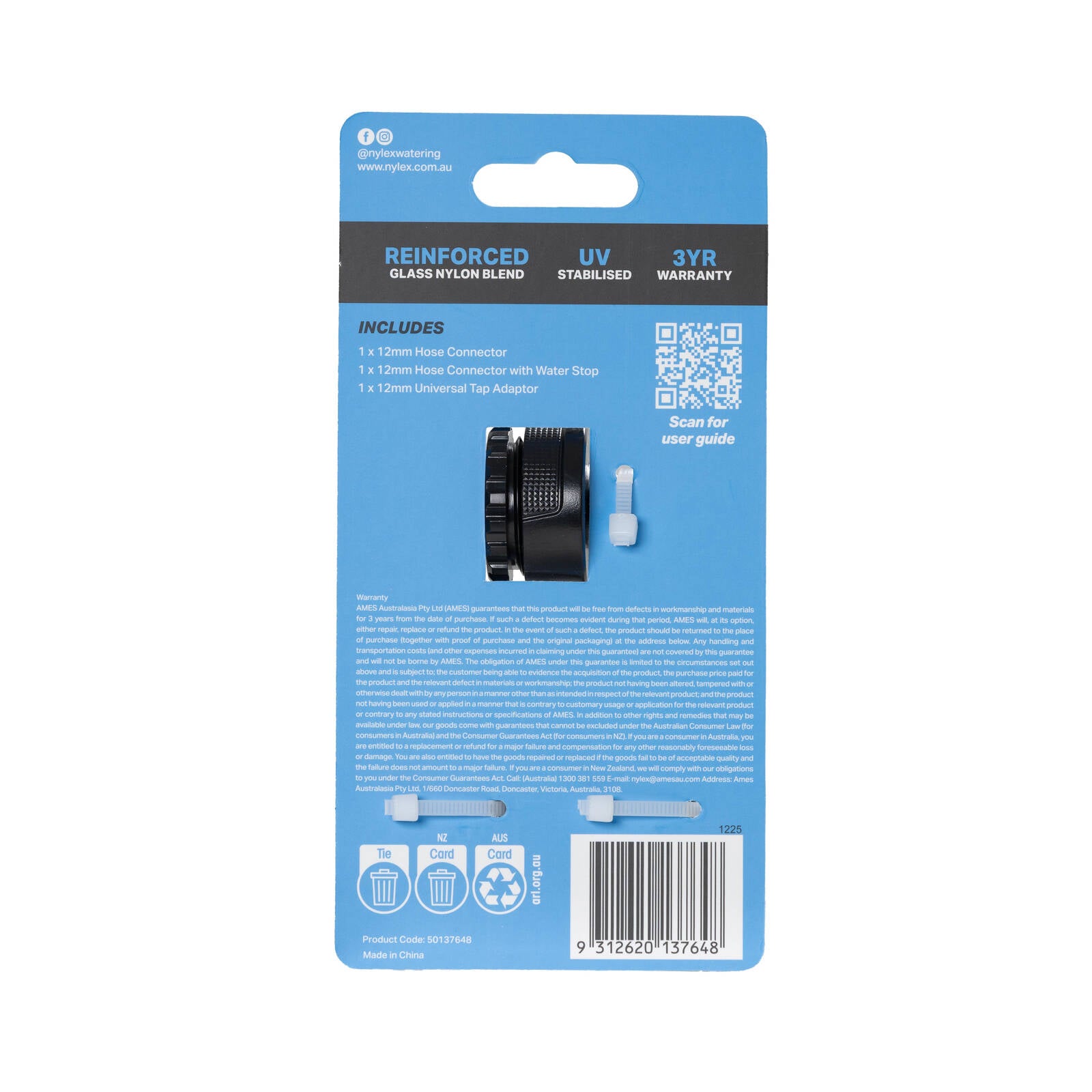Nylex Duratech 3 Piece Connector Set - Image 4 of 4