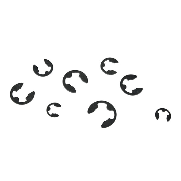 Pinnacle Black Assorted E Clips - 16 Pack