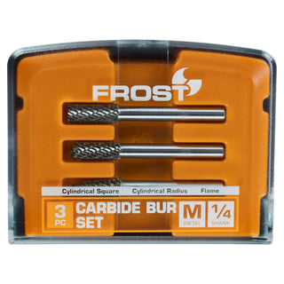 Frost 3 Piece Grinder Accessory Carbide Burr Set