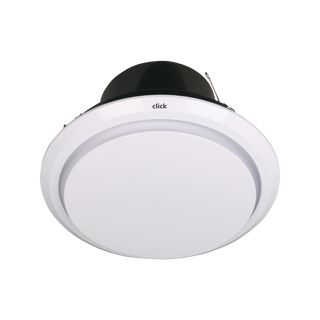 Click 250mm White Ducted Exhaust Fan - Square