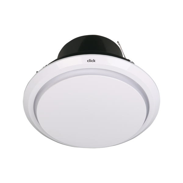 Click 250mm White Ducted Exhaust Fan - Square