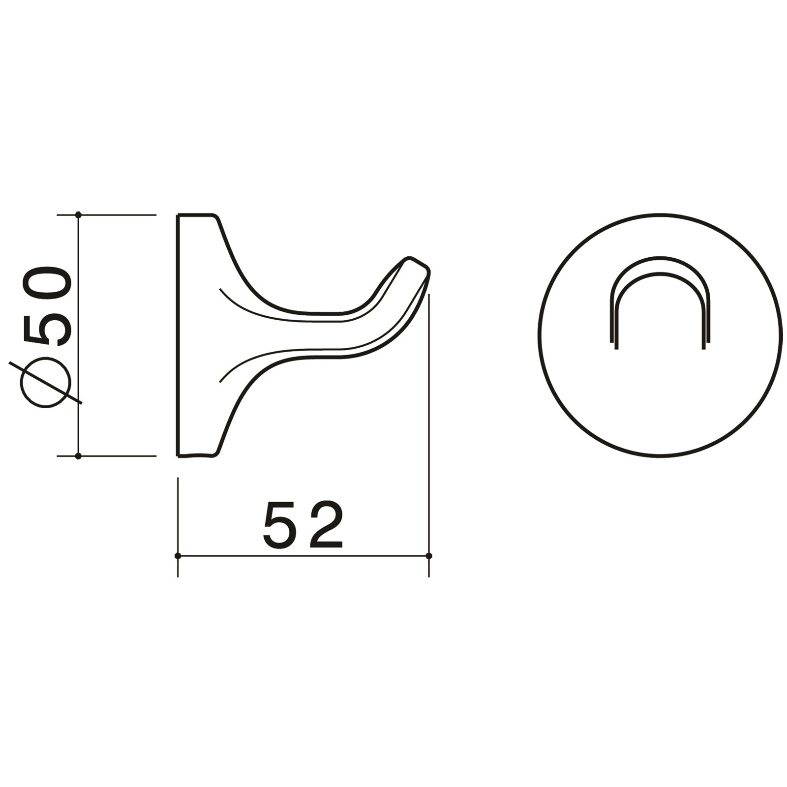 Caroma Sahara Robe Hook - Image 2 of 2
