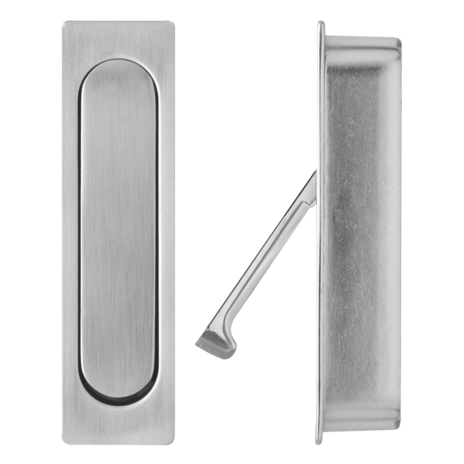 Delf Brushed Nickel Edge Pull Sliding Door Handle - Image 1 of 1