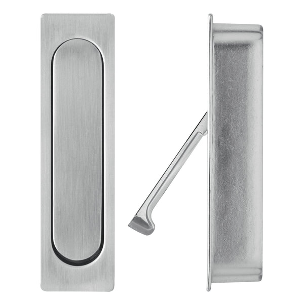 Delf Brushed Nickel Edge Pull Sliding Door Handle