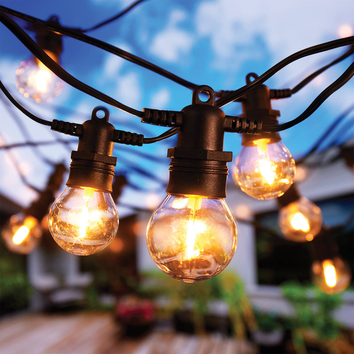Lytworx 50 Warm White Connectable Aspen Festoon Lights - Image 2 of 2