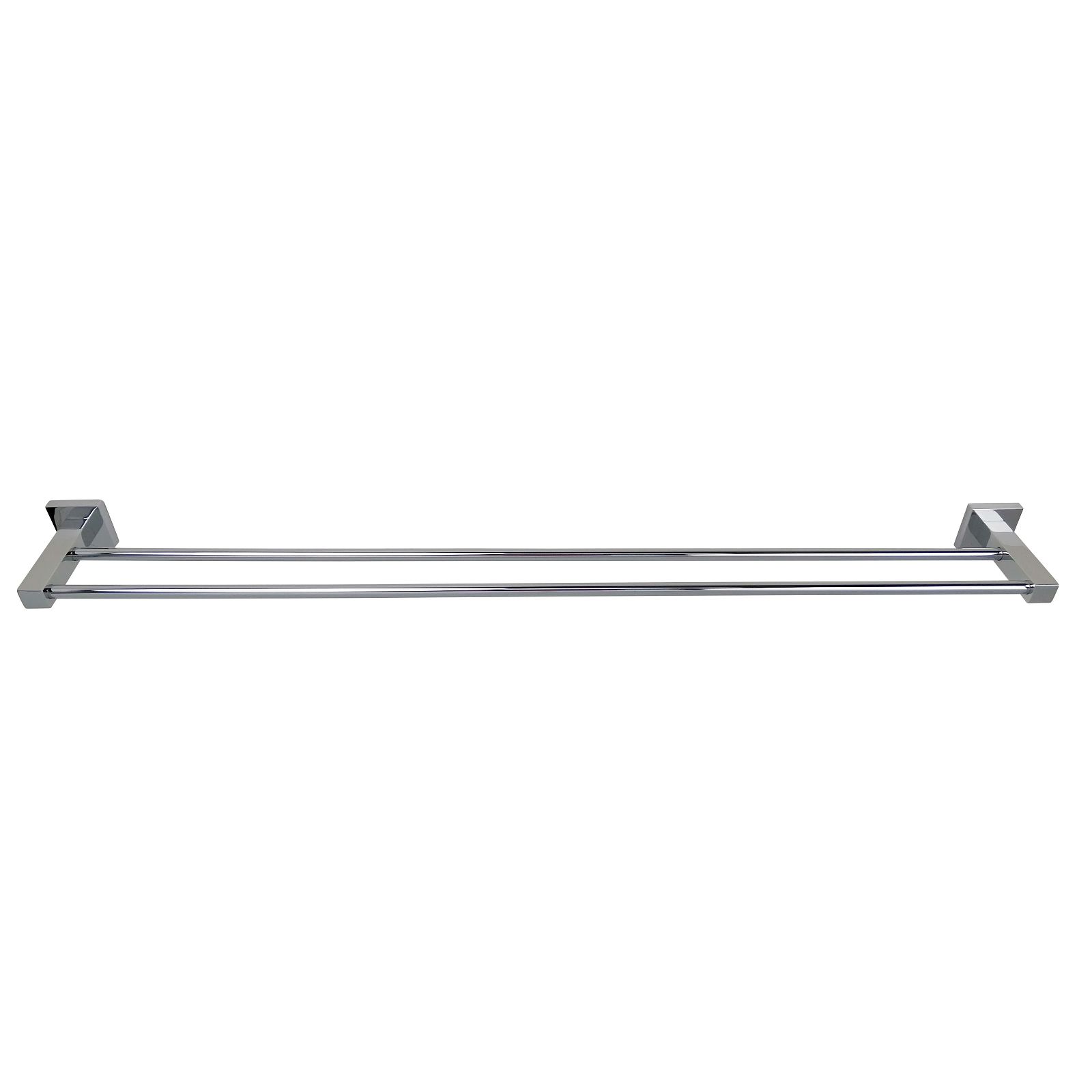 Barelli Piazza 600mm Chrome Double Towel Rail - 600mm - Image 1 of 3