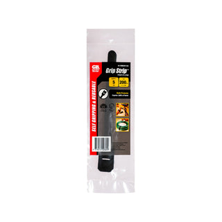 Gardner Bender 203mm Black Hook And Loop Cable Ties - 5 Pack