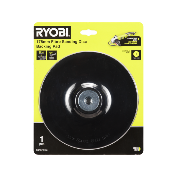Ryobi 178mm Fibre Sanding Disc Backing Pad