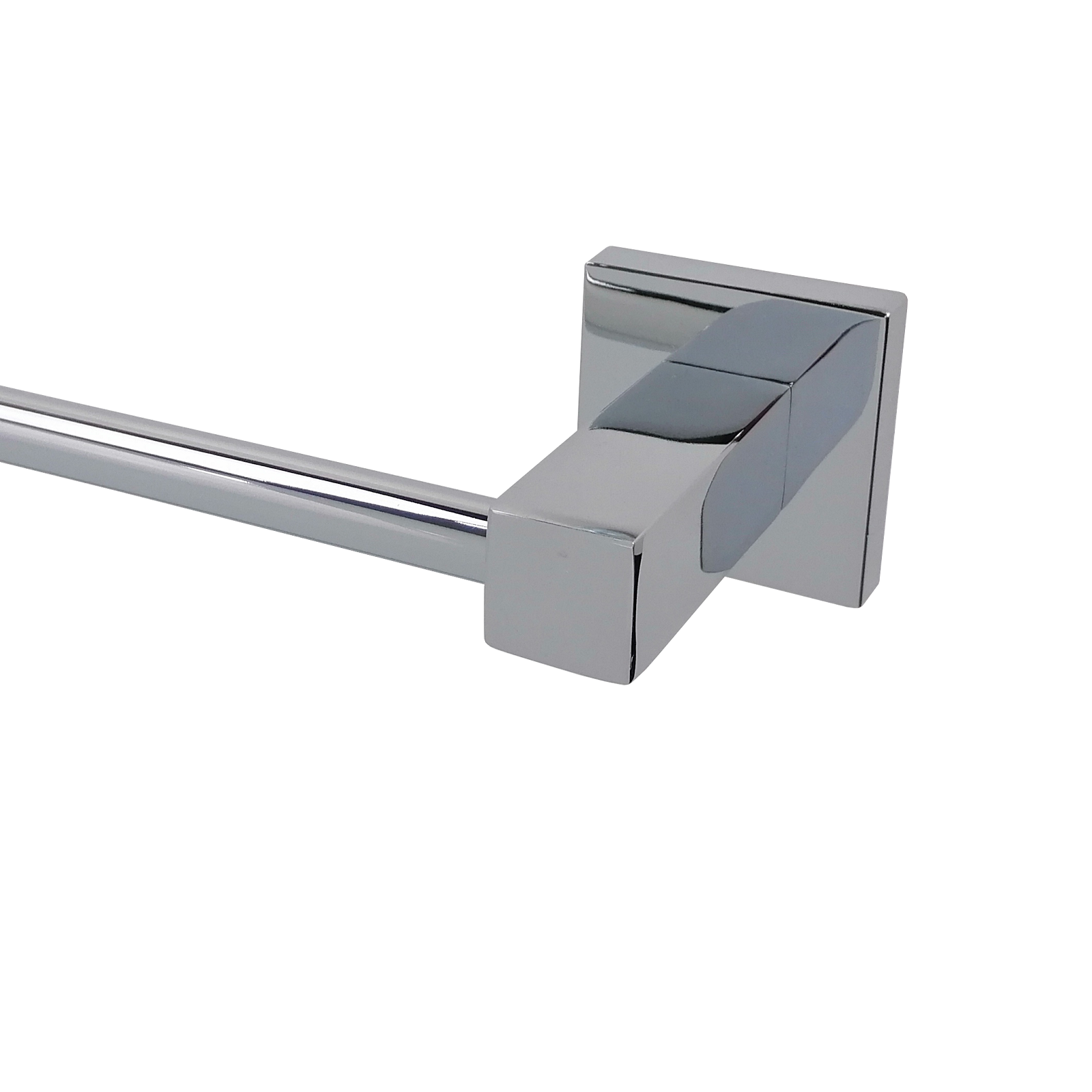 Barelli Piazza 600mm Chrome Single Towel Rail - 600mm - Image 2 of 3