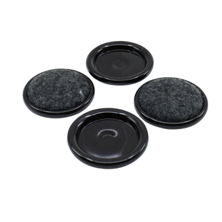 Surface Gard 38mm Brown Carpet Castor Cup - 4 Piece