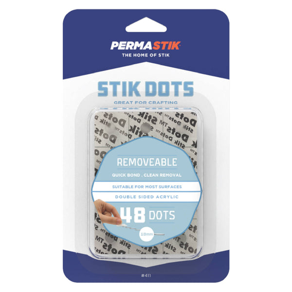 Permastik Removable Stik Dots - 48 Pack