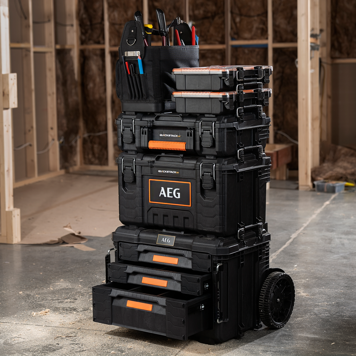 AEG QUICKSTACK 2.0 3 Drawer Toolbox - Image 6 of 7