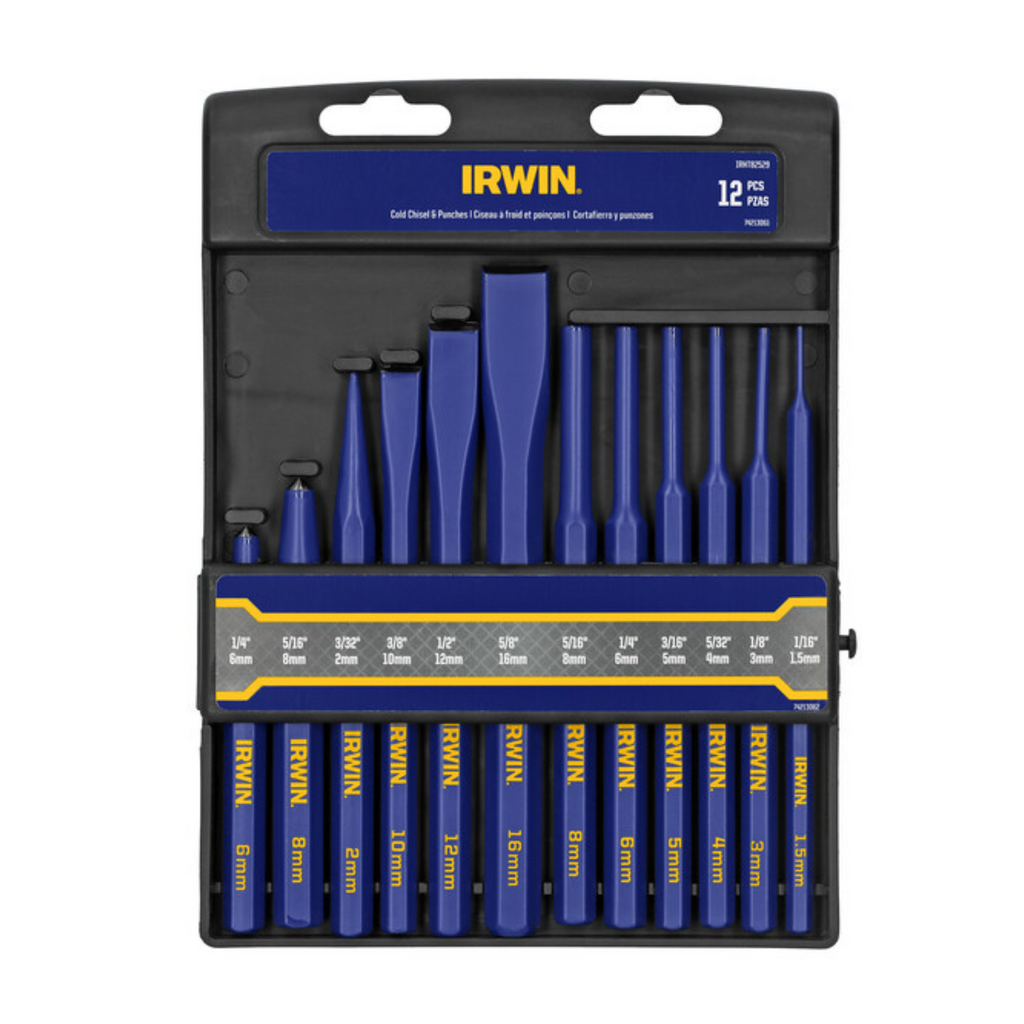 IRWIN 12 Piece Cold Chisel and Punch Set - Image 11 of 14